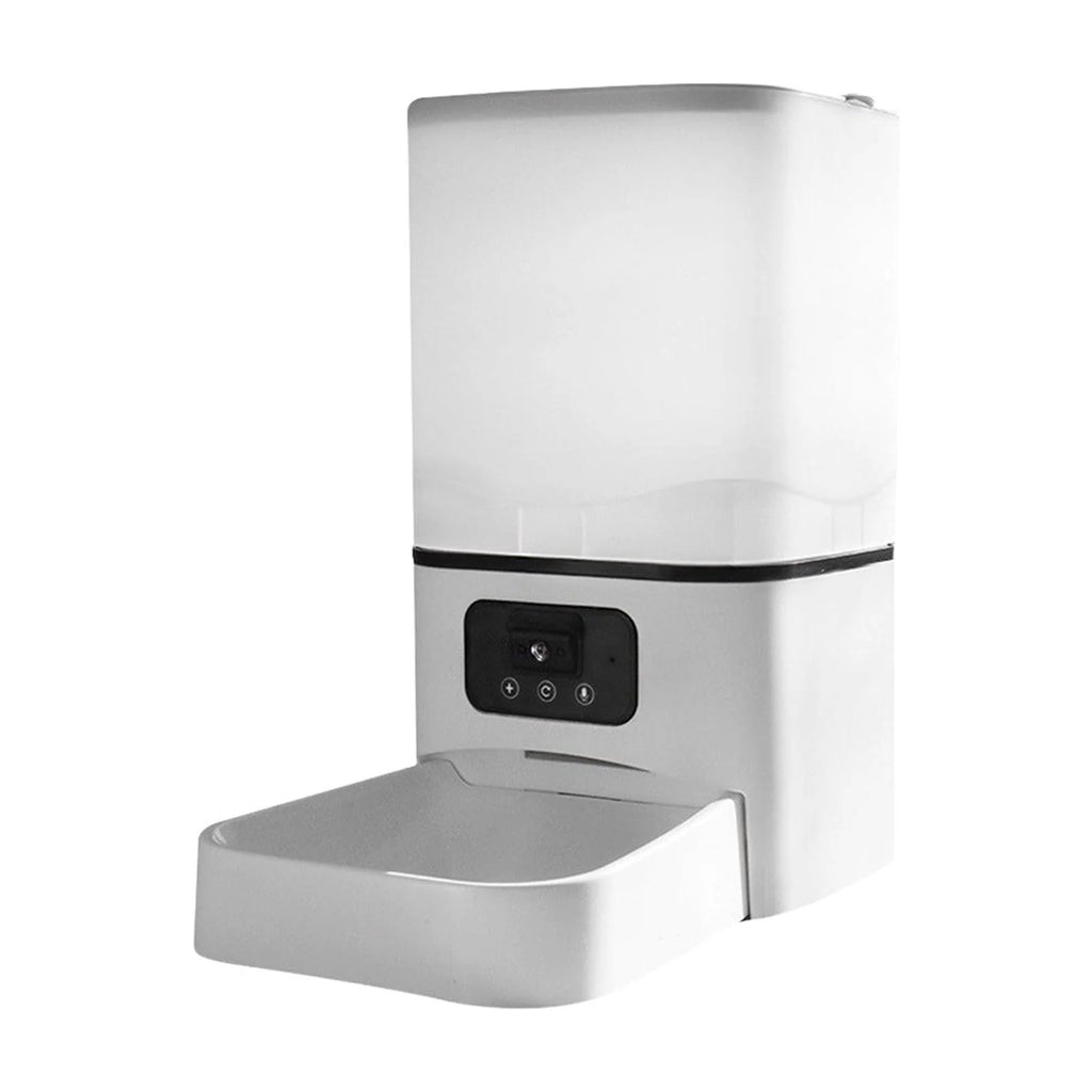 Wifi Automatic Feeder, Disassembly Cat Dog Feeders with APP Remote Portion Control, 6L Timed Cat Food Dispenser for Cat Dog (With Camera)
