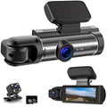 1080P Car Camera, Car Dash Cameras, Front and Inside, with Night Vision, Loop Recording DVR Camera