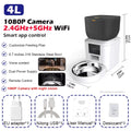 Automatic Dog Feeders with Camera 1080P HD 5G Wifi Pet Feeder Tuya APP Control Automatic Cat Dog Food Dispenser