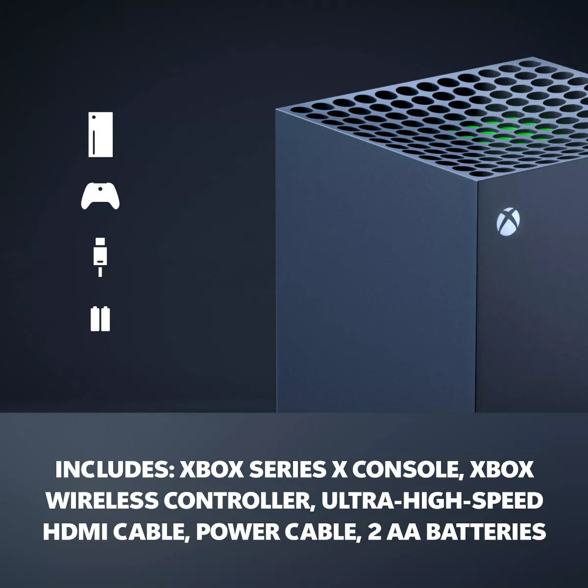 XBOX Series X: Gaming Console, 1TB SSD, Includes XBOX Wireless Controller, 4K Gaming, 120FPS - Carbon Black