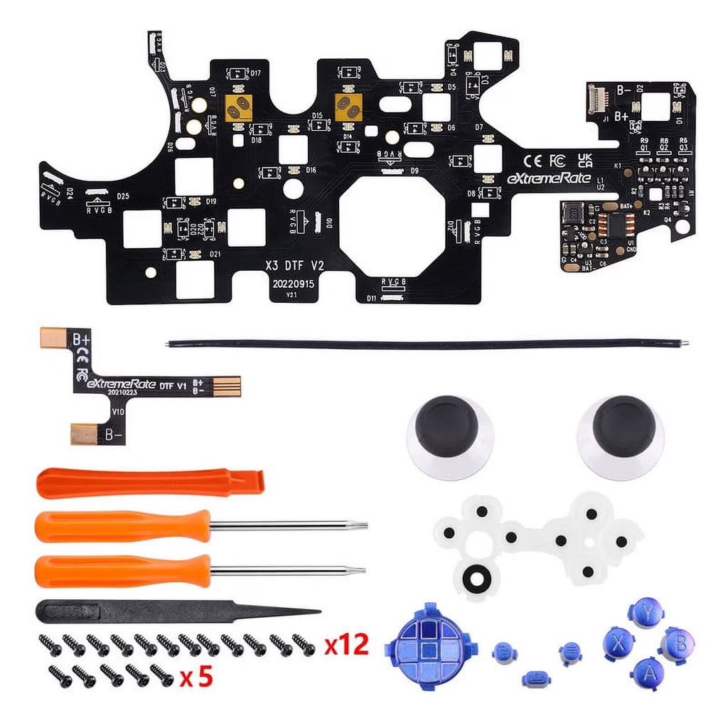 Chameleon Purple Blue Multi-Colors Buttons DTF LED Kit for Xbox Series X/S Controller(Not Included Controller)